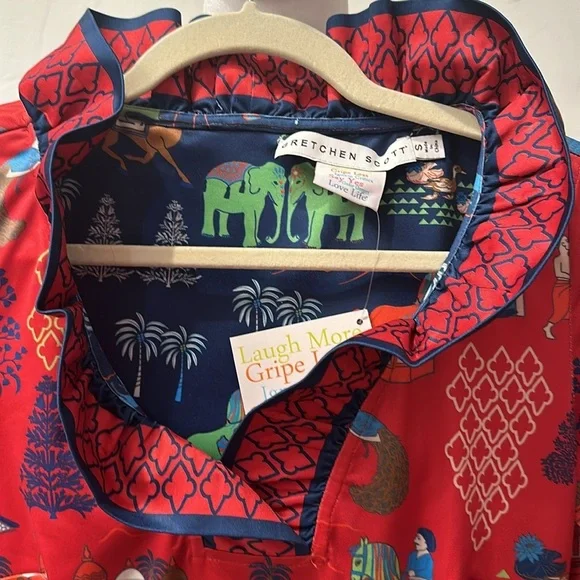 🌸 Gretchen Scott Ruff Neck Dress - Picture 8 of 10